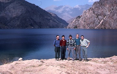 Sary-Chelek lake and our expedition team