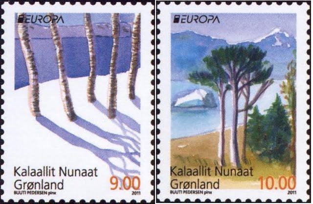 Greenland Europa stamps