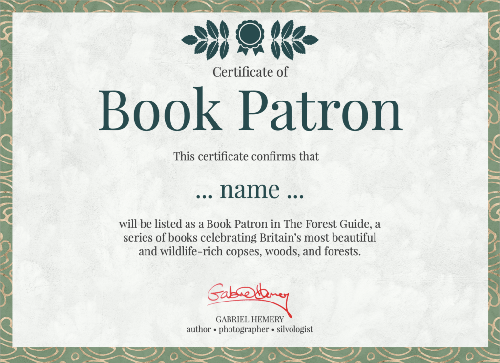 Book Patron certificate