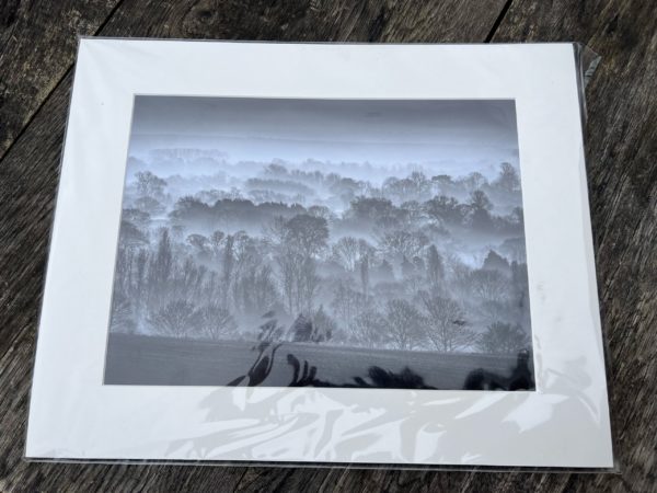 fine art print mounted with clear protective wrap